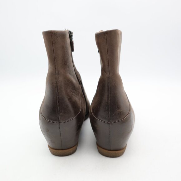 Dansko Lettie Women's Size 39 Brown Leather Hidden Wedge Comfort Boots - Picture 5 of 11